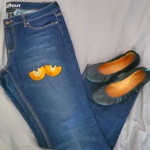 NY&Co Curvy Bootcut Jeans, Low Rise, Sz 14P